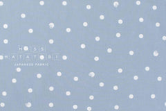 Japanese Fabric Polka Cats - light blue - 50cm