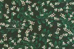 Cotton + Steel Holiday Classics Canvas - Mistletoe evergreen - 50cm