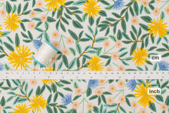 Cotton + Steel Bramble Canvas - Daisy Fields cream - 50cm