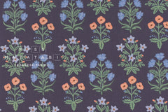 Cotton + Steel Camont Canvas - Mughal Rose navy - 50cm