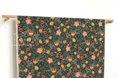 Cotton + Steel Camont Canvas - Poppy Fields black - 50cm