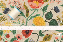 Cotton + Steel Camont Canvas - Poppy Fields natural - 50cm