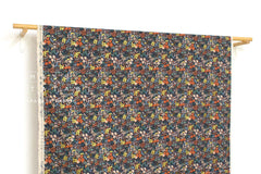 Cotton + Steel Meadow canvas - Meadow black multi - 50cm