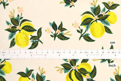 Cotton + Steel Primavera Rayon - Citrus Blossom lemon - 50cm