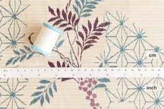 Japanese Fabric Asa no Ha Budo - E - 50cm