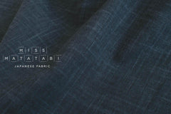 Shokunin Collection Hand-printed Japanese Fabric Solids - blue - 50cm