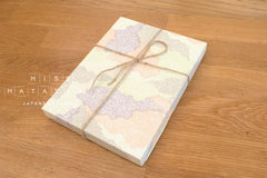 Shokunin Collection Hand-printed Chusen Japanese Tenugui Kazetsumugi Fabric - Ukiyo Stripes 44 blue - panel