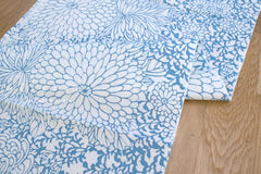 Shokunin Collection Hand-printed Chusen Japanese Tenugui Fabric - Kasane Kiku 4 - panel