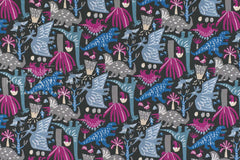 Japanese Fabric Baby Dinosaurs - E - 50cm