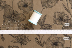 DEADSTOCK Japanese Fabric Poppies - 50cm