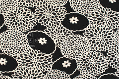 Japanese Fabric Cotton Ripple Wa Floral - C - 50cm
