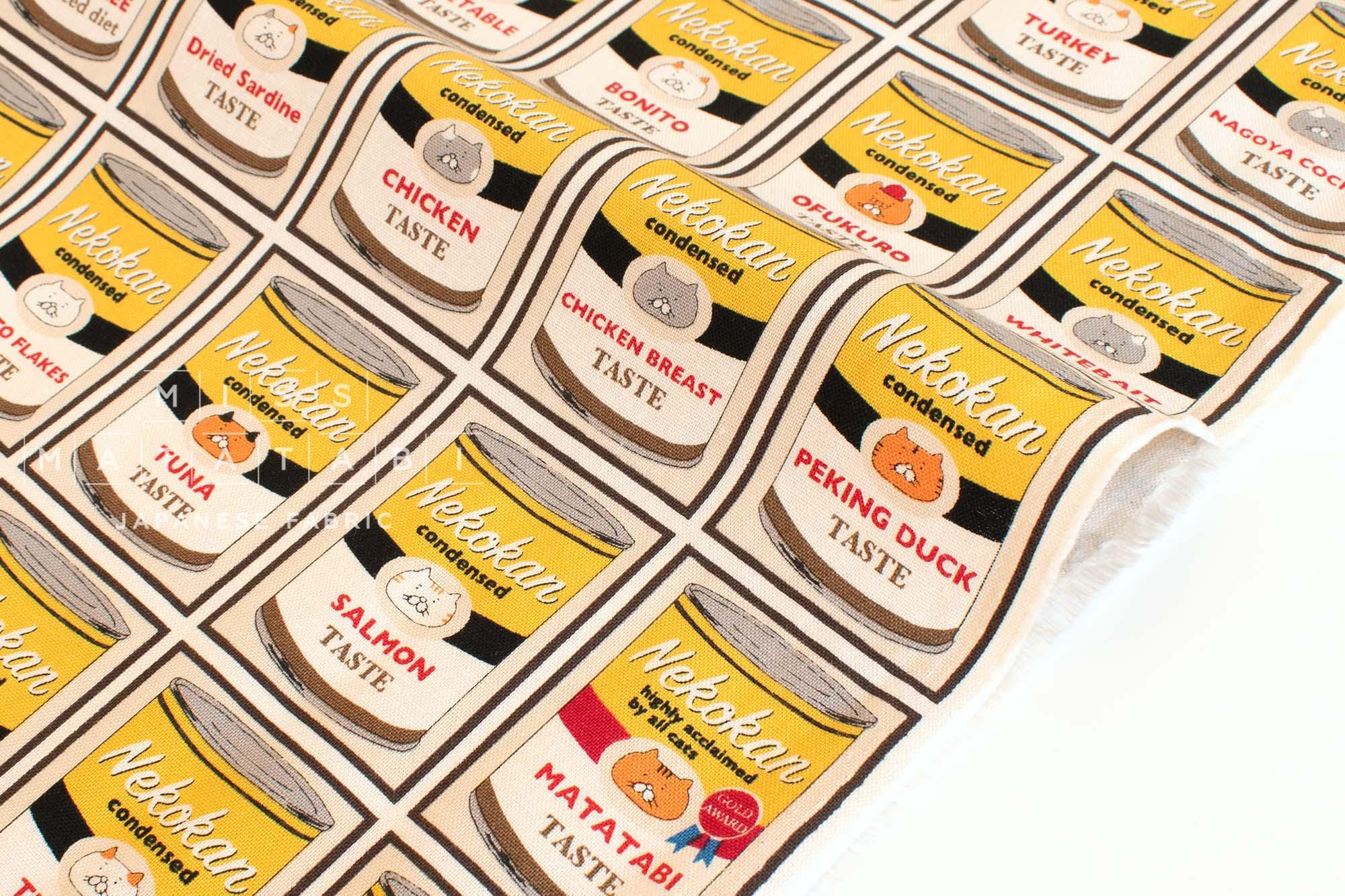 Japanese Fabric Nekokan Matatabi - C - 50cm