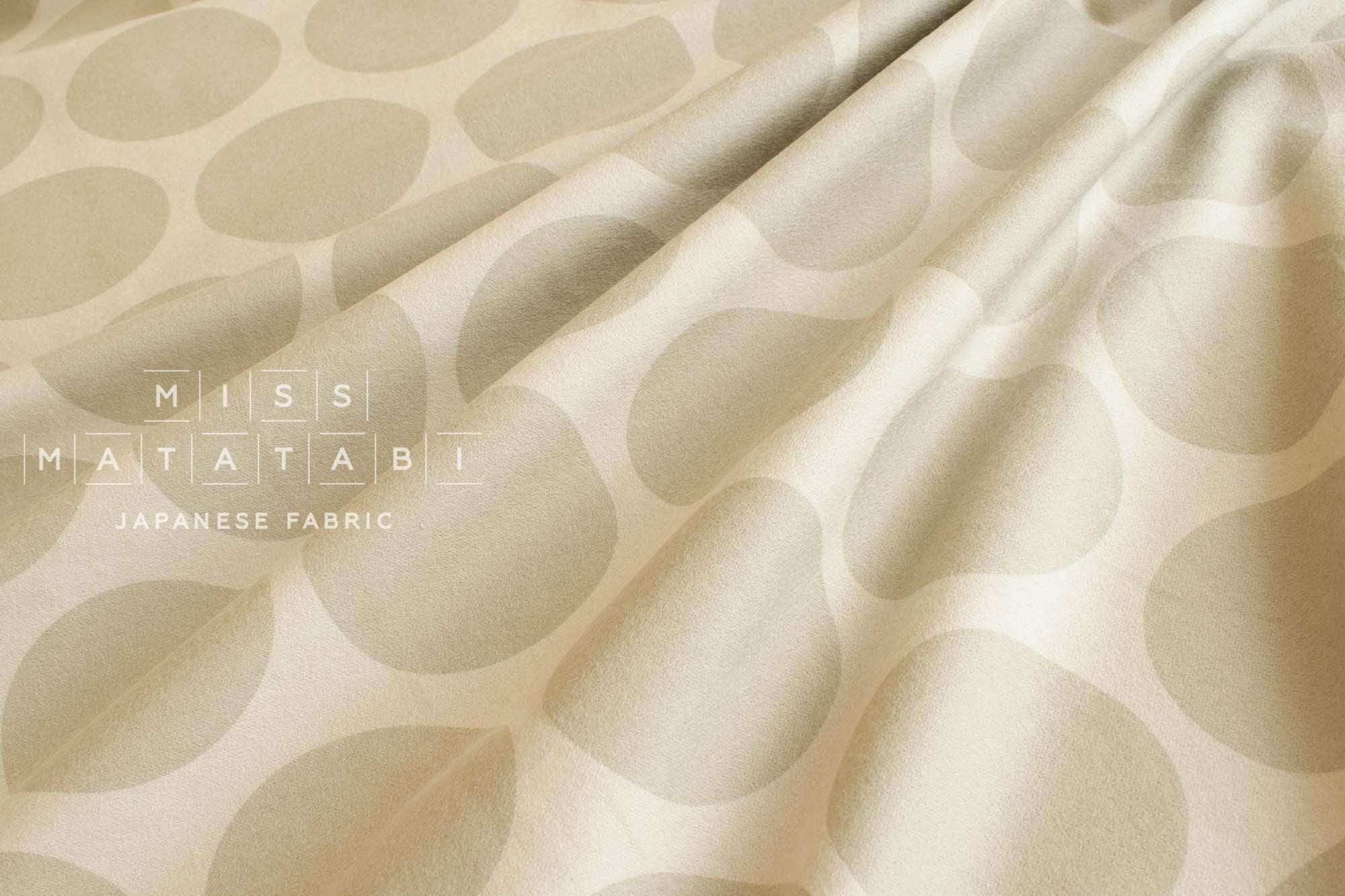 DEADSTOCK Japanese Fabric Flannel Dots - A - 50cm