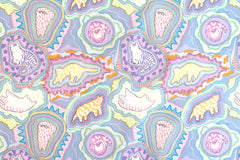 Japanese Fabric Spacey Cats - B - 50cm