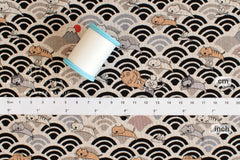 Japanese Fabric Wild Son of Neptune Cat - C - 50cm