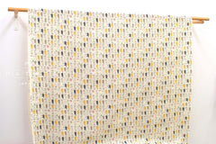 Japanese Fabric Cotton Ripple Cats on the Line - A - 50cm
