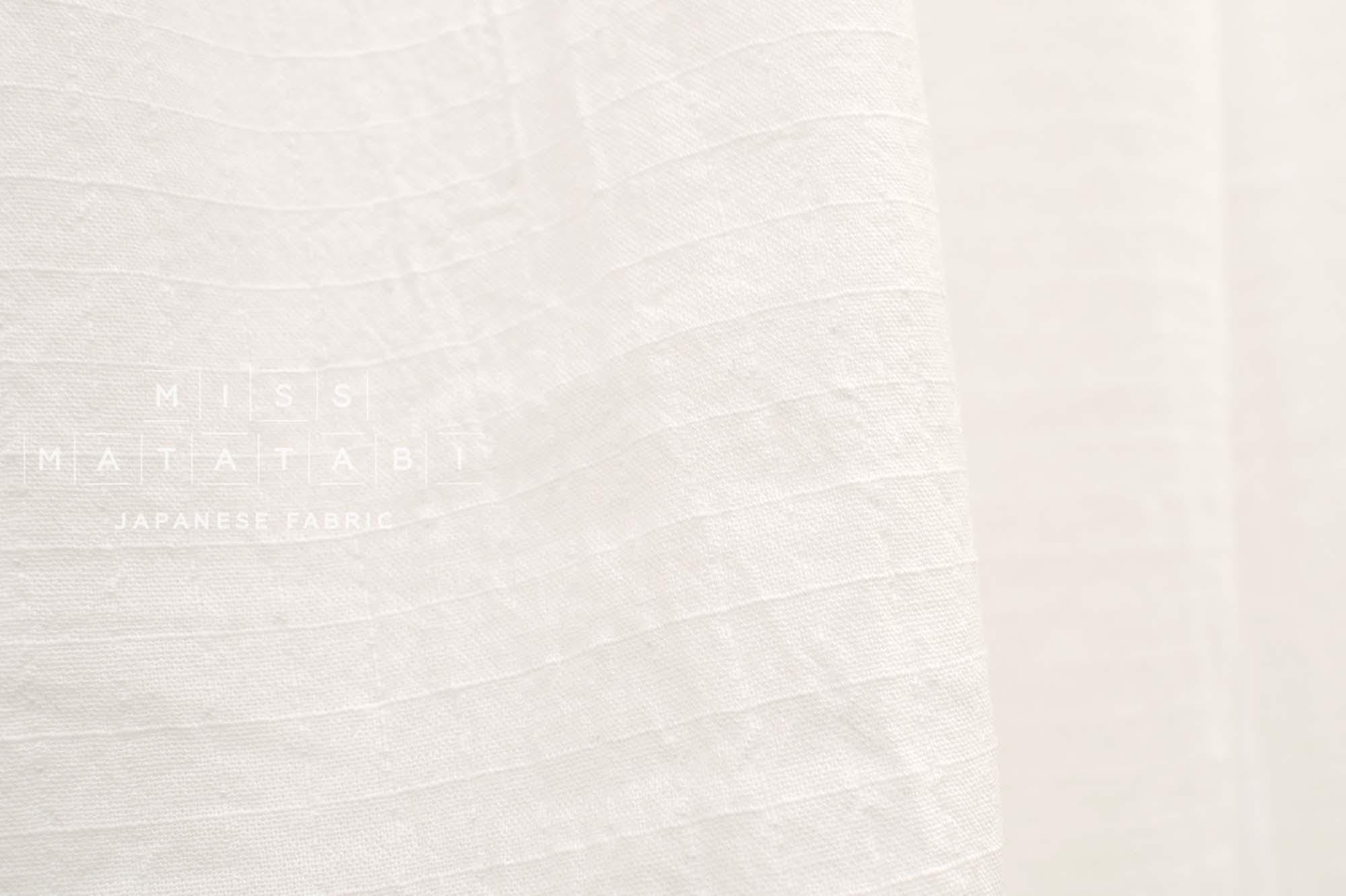 Japanese Fabric Linen Blend Ripstop - OW - 50cm