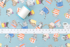 Japanese Fabric Cats in Cups - C - 50cm
