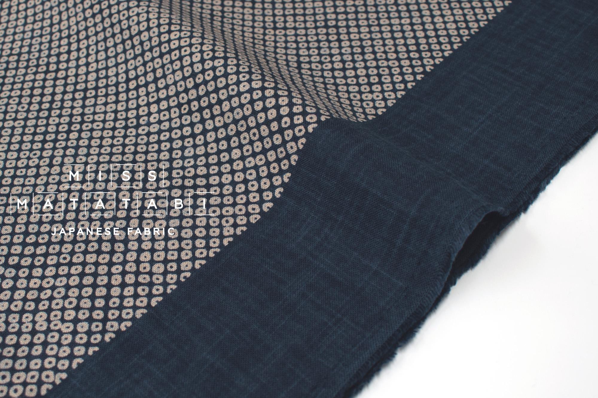 Shokunin Collection Hand-printed Japanese Fabric Kanoko - 41A - 50cm