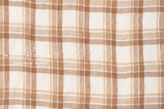 Japanese Fabric Shokunin Collection Yarn-dyed Azumadaki Linen 91 - 6 - 50cm