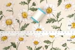 Japanese Fabric Daisies - 50cm