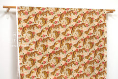 Japanese Fabric Traditional Tiger - C metallic gold - 50cm