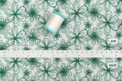 Japanese Fabric Embroidered Eyelet Cotton Lawn - Jemima - 50cm