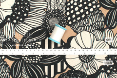 Japanese Fabric Wild Floral Nylon - E - 50cm