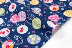 Japanese Fabric Natsu Matsuri Ripple - blue - 50cm