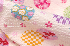 Japanese Fabric Natsu Matsuri Ripple - cream - 50cm