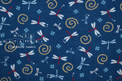 Japanese Fabric Tombo Ripple - blue - 50cm