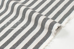 Japanese Fabric Yarn Dyed Shijira Seersucker - black - 50cm