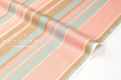 DEADSTOCK Stripe Twill - pink, sage