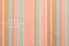 DEADSTOCK Stripe Twill - pink, sage