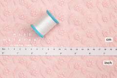 DEADSTOCK Japanese Fabric Embroidered Cotton Double Gauze III - pink - 50cm