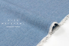 Japanese Fabric Yarn-Dyed Murazome Solids - chambray blue - 50cm