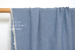 Japanese Fabric Yarn-Dyed Murazome Solids - chambray blue - 50cm