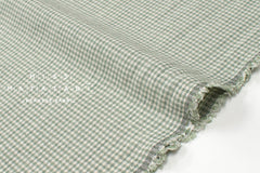 Japanese Fabric Yarn-Dyed Murazome Gingham - green - 50cm