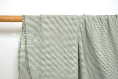 Japanese Fabric Yarn-Dyed Murazome Gingham - green - 50cm