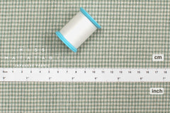Japanese Fabric Yarn-Dyed Murazome Gingham - green - 50cm