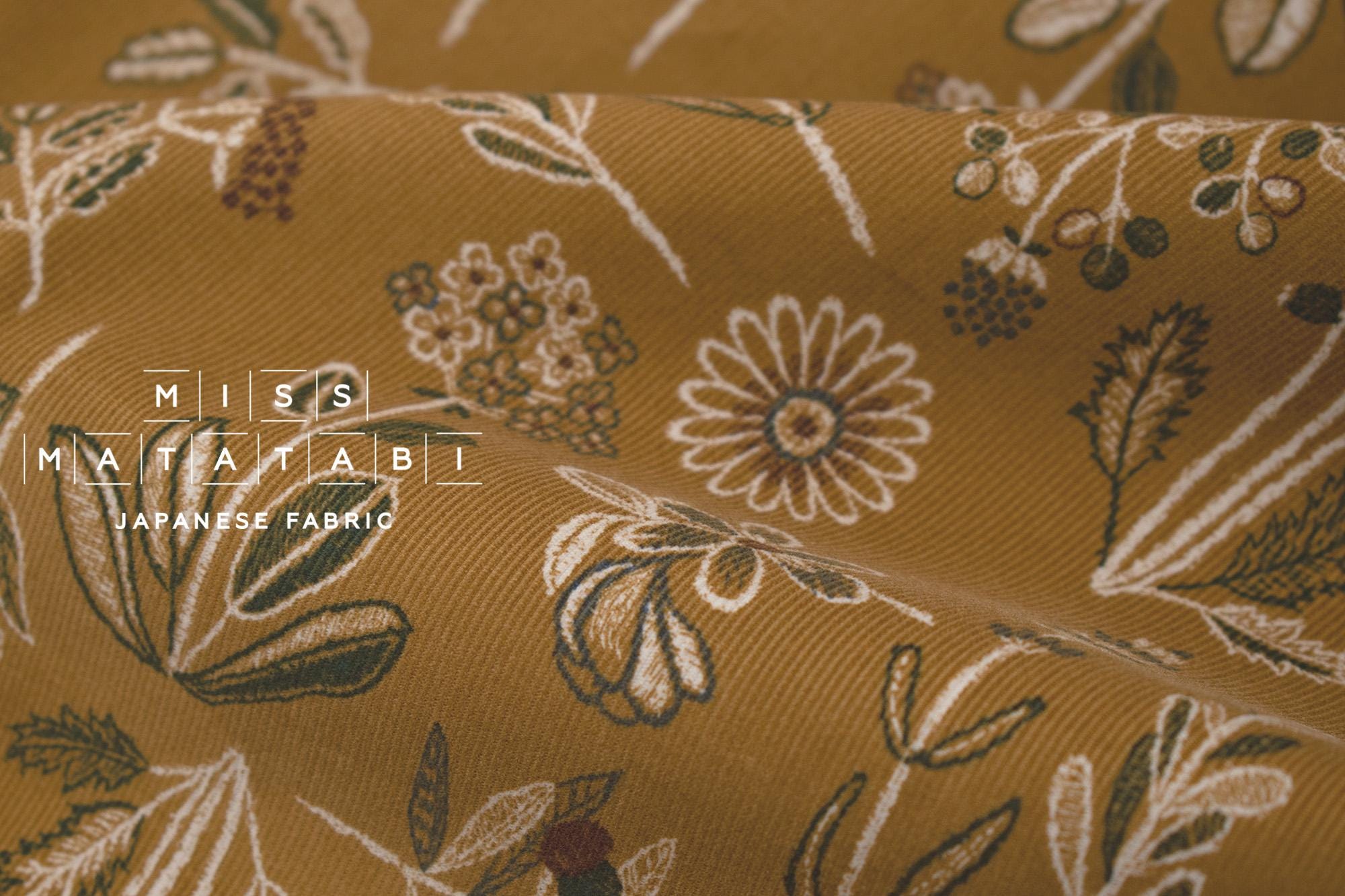 Japanese Fabric Corduroy Madoka - B - 50cm