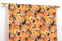 Japanese Fabric Phoenix Slub Cotton - E - 50cm