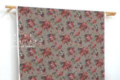 DEADSTOCK Japanese Fabric Vintage Floral Dobby - B - 50cm