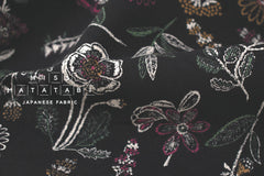 Japanese Fabric Corduroy Madoka - E black - 50cm