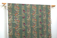 Japanese Fabric Trailing Floral - green - 50cm