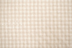 Japanese Fabric Yarn Dyed Shokunin Collection Azumadaki Gingham Voile - linen colour - 50cm