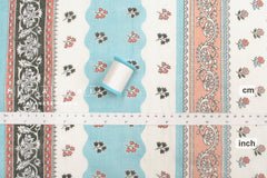 Hand Printed Indian Cotton Voile - B3 - 50cm