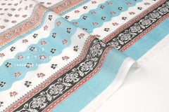 Hand Printed Indian Cotton Voile - B3 - 50cm