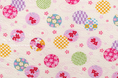 Japanese Fabric Natsu Matsuri Ripple - cream - 50cm