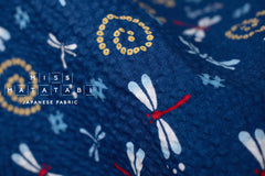 Japanese Fabric Tombo Ripple - blue - 50cm